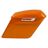HR3 Amber Whiskey 5" Stretched Extended Saddlebags For Harley Touring 2014-2023